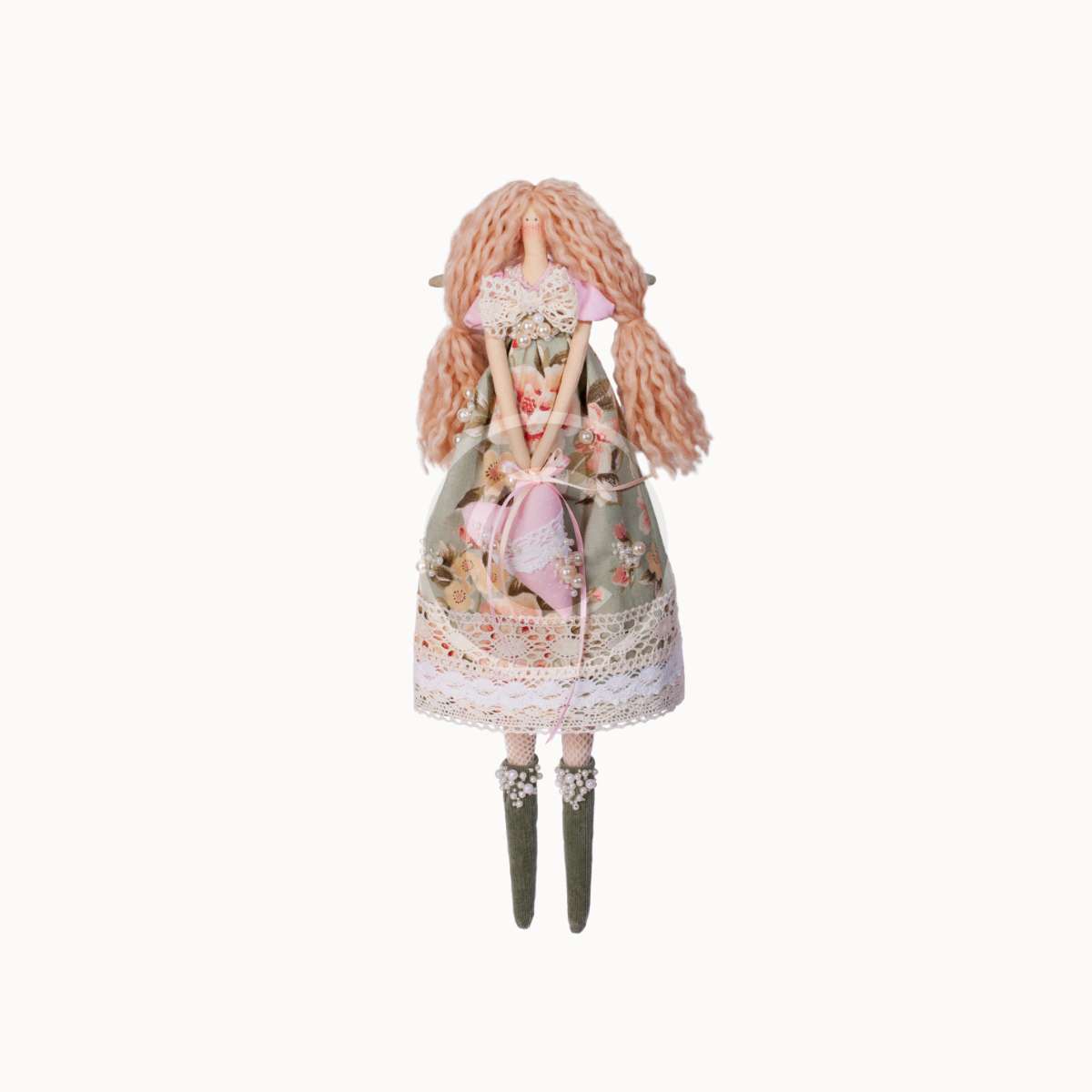 Pink tilda doll – Image 2
